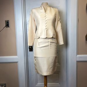 Vintage 1980s Maggy London Skirt and Blazer Set